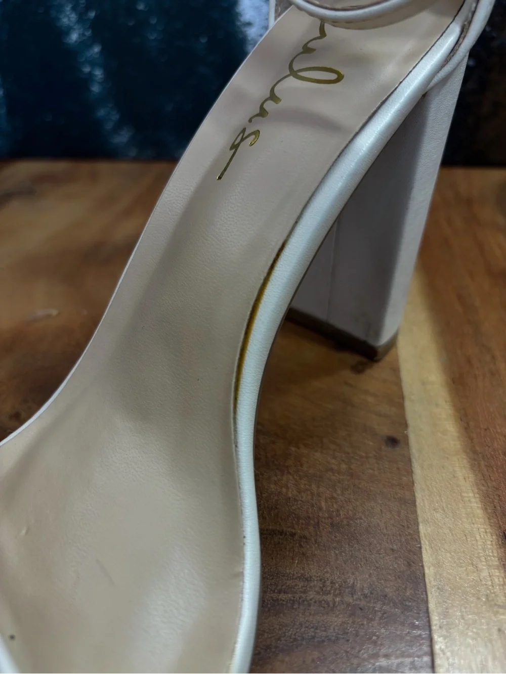 Lulus Taylor‎ Minimalist Ankle Strap Block Heels Size 8